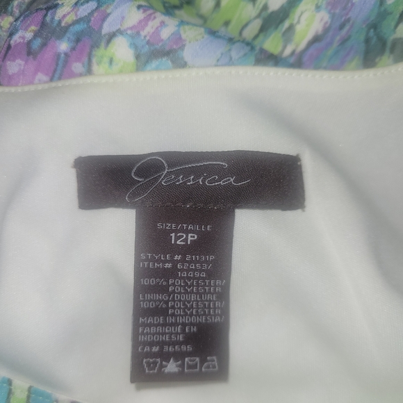 Jessica Colorful Patterned Sleeveless Dress 12P - Picture 6 of 6